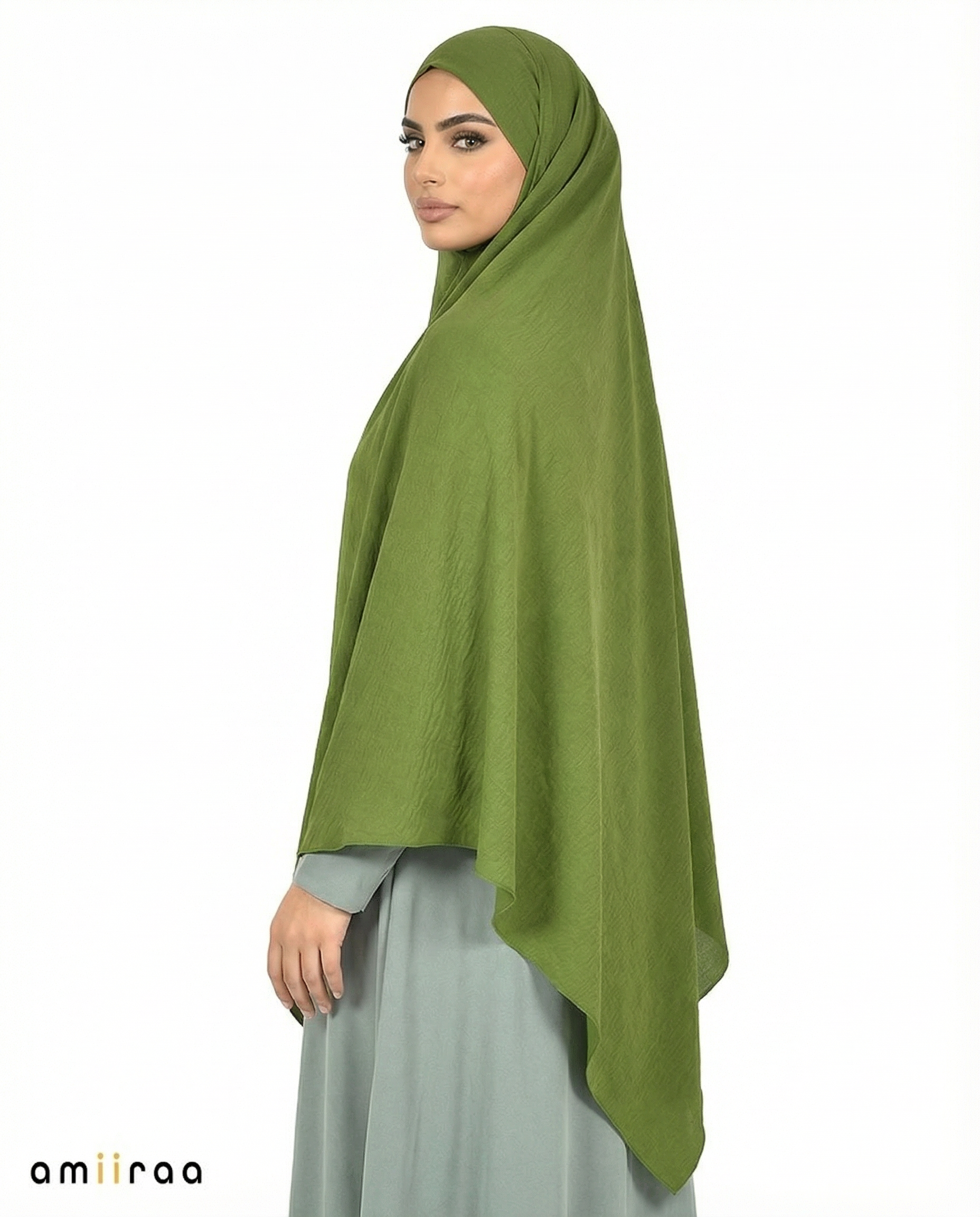 Garden Green Single Layer Airflow Modest Khimar