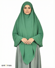 Green Tambourine Single Layer Airflow Modest Khimar