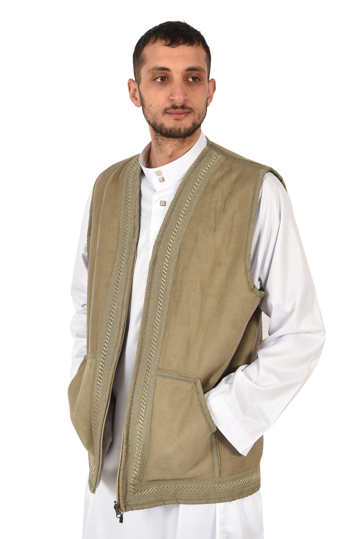 Winter Waist Coat for men - Brindle