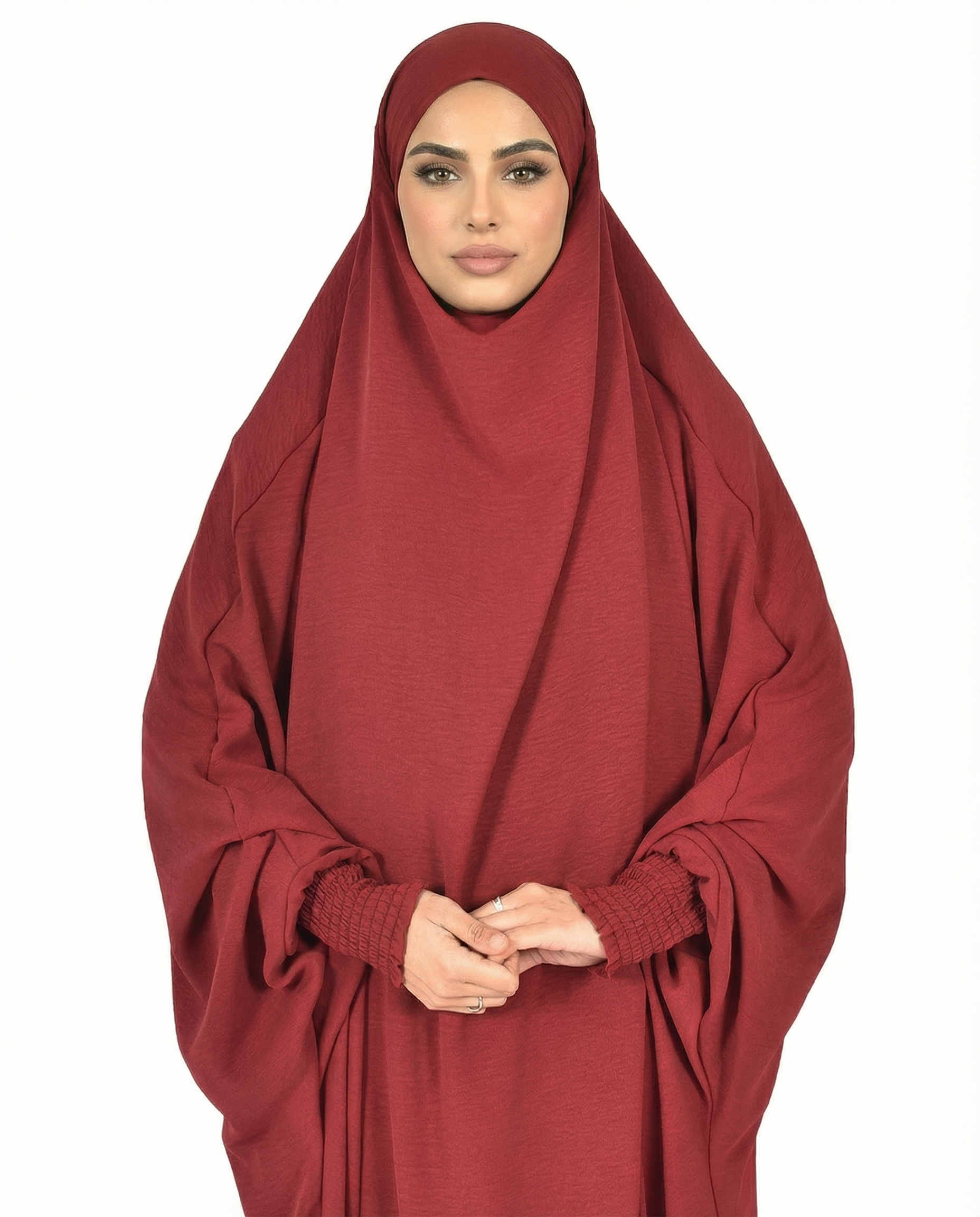 Red Plum Flow One-Piece Jilbab
