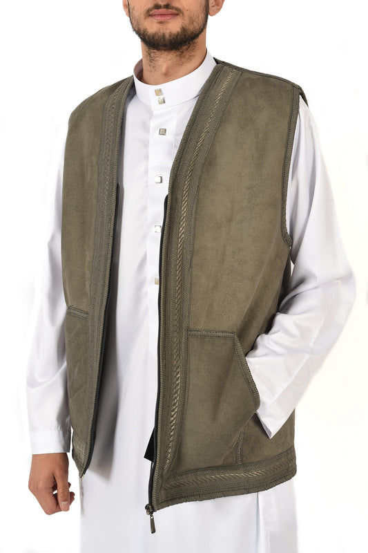 Winter Waist Coat for men - Mulled Basil