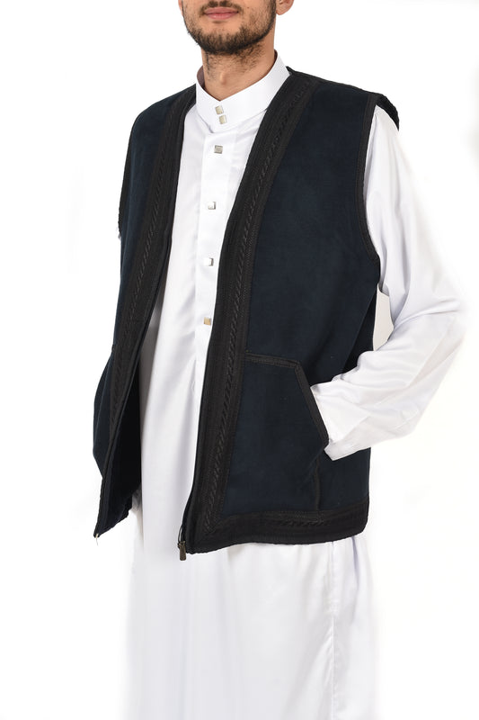 Winter Waist Coat for men - Dark Sapphire