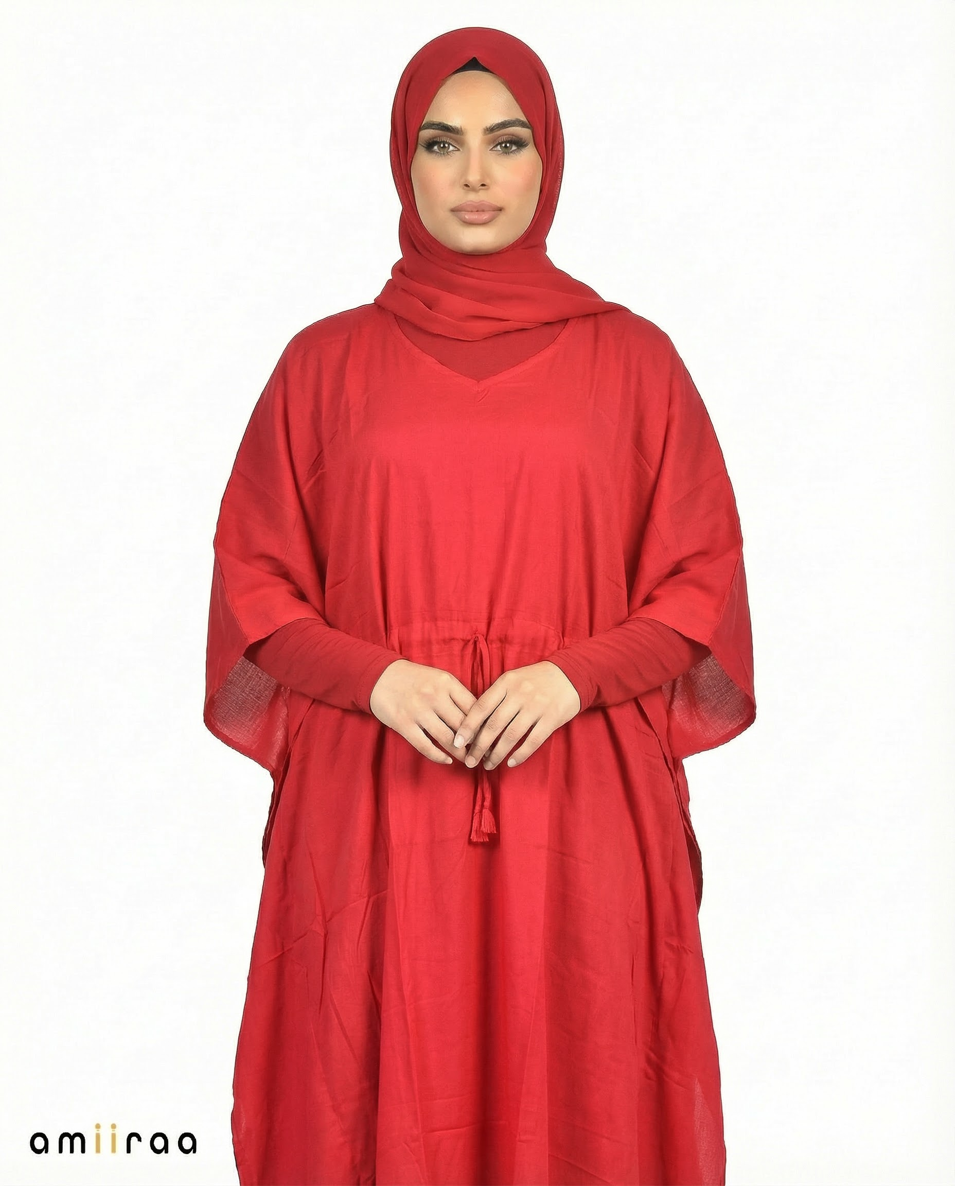 Rio Red Modest Flowy Kaftan
