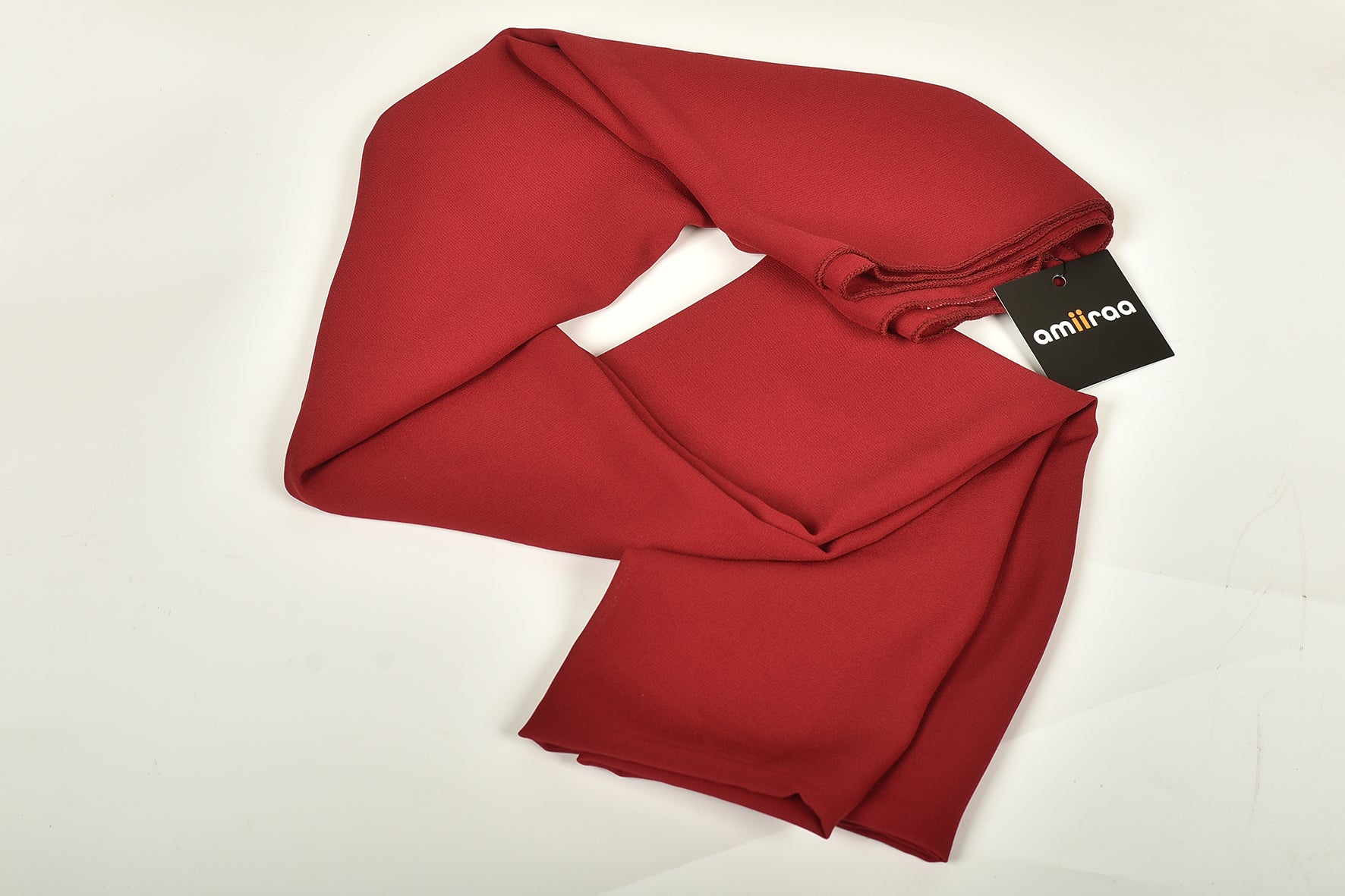 Rhubarb Lightweight Rectangular Chiffon Scarf for Women – Sheer Wrap