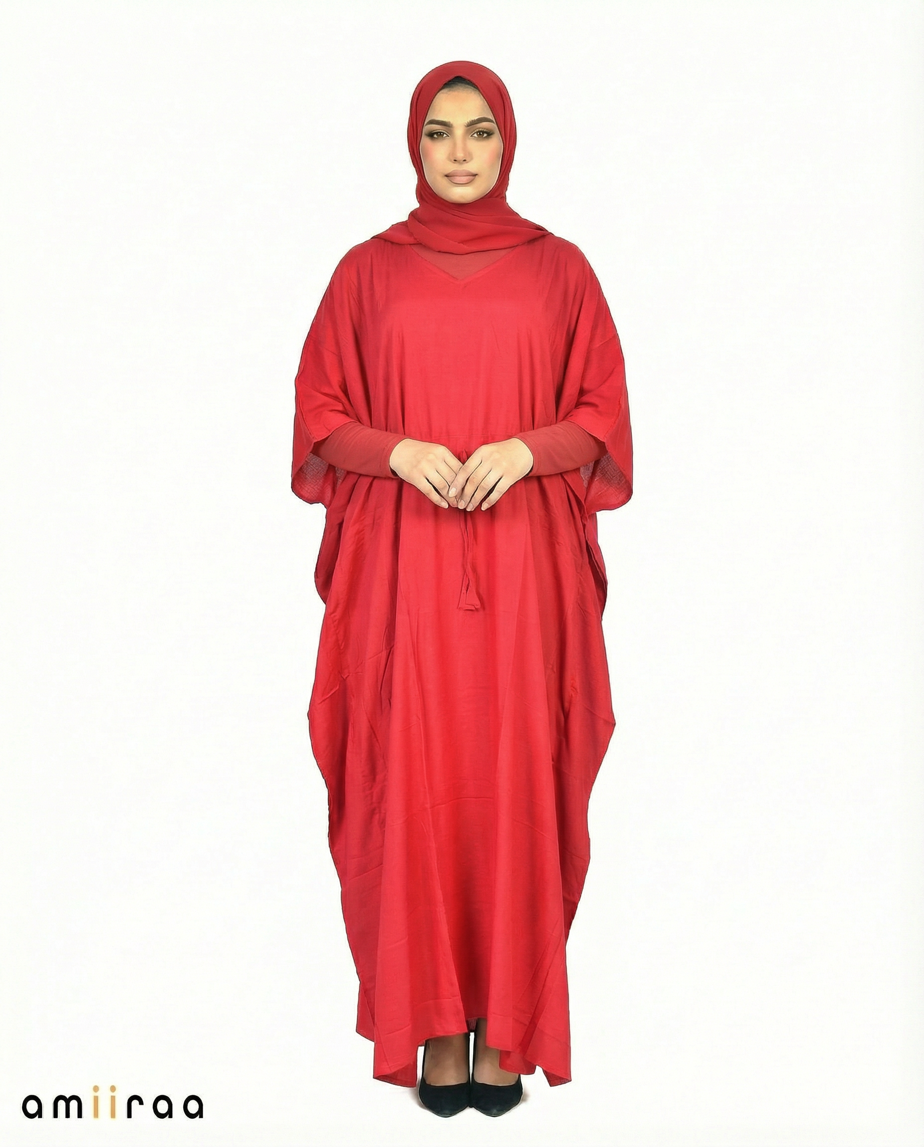 Rio Red Modest Flowy Kaftan