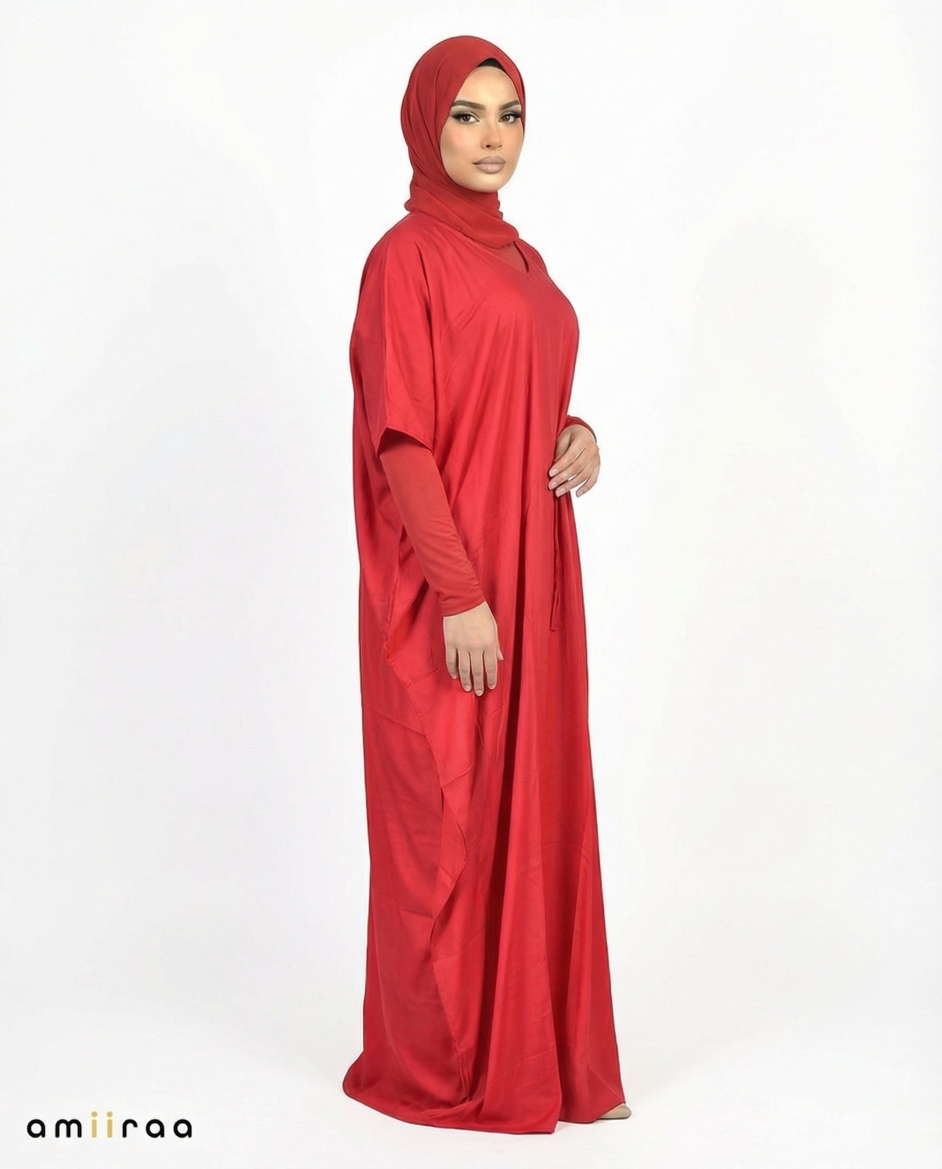 Rio Red Modest Flowy Kaftan