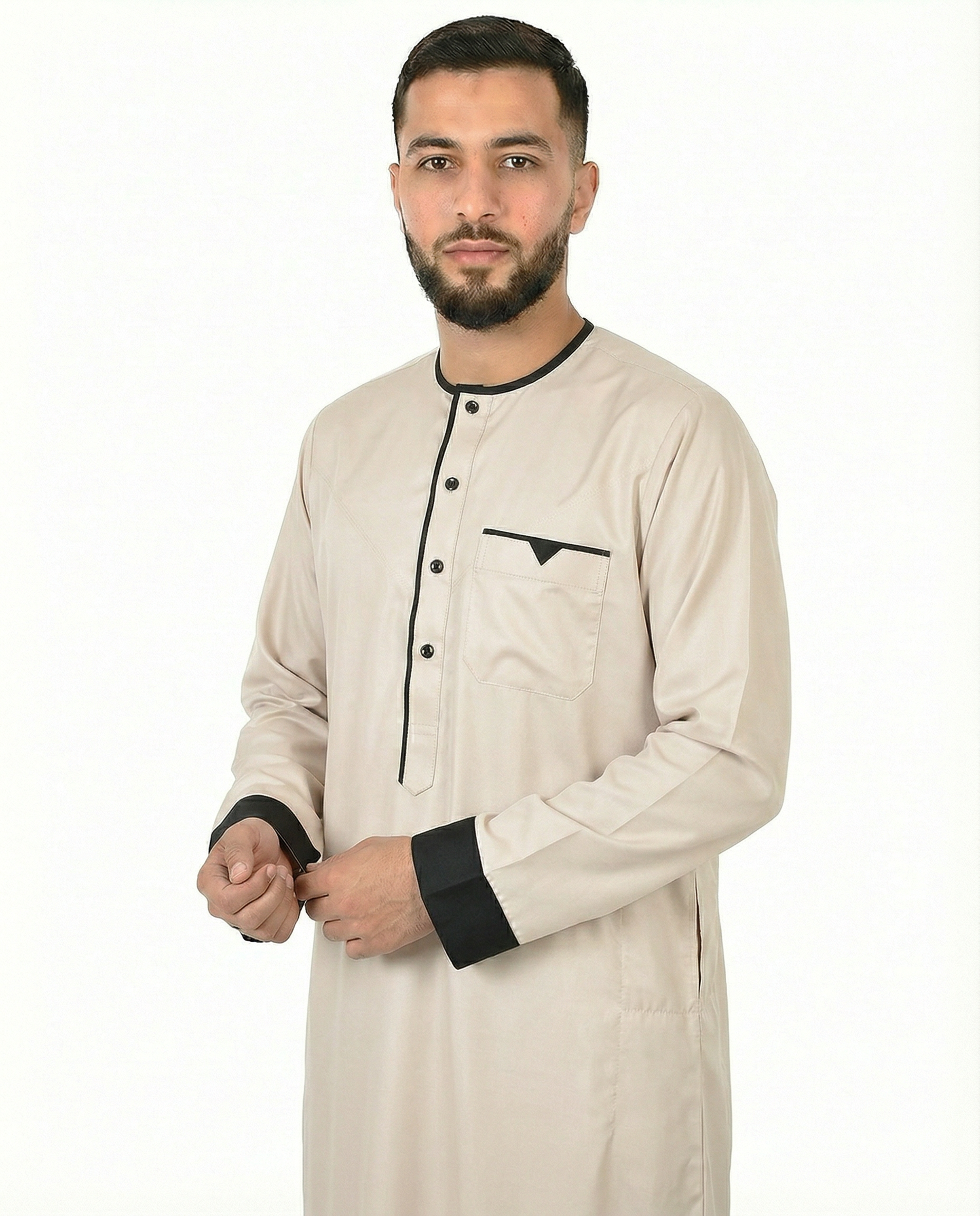 Folkstone Gray Luxury Accent Thobe