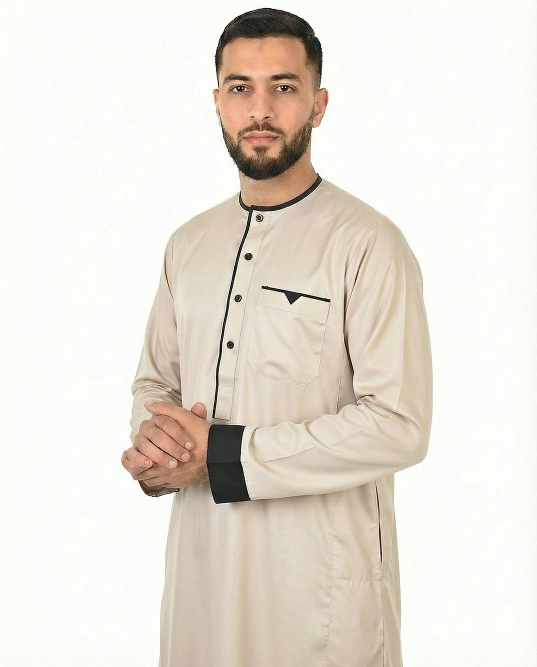 Folkstone Gray Luxury Accent Thobe