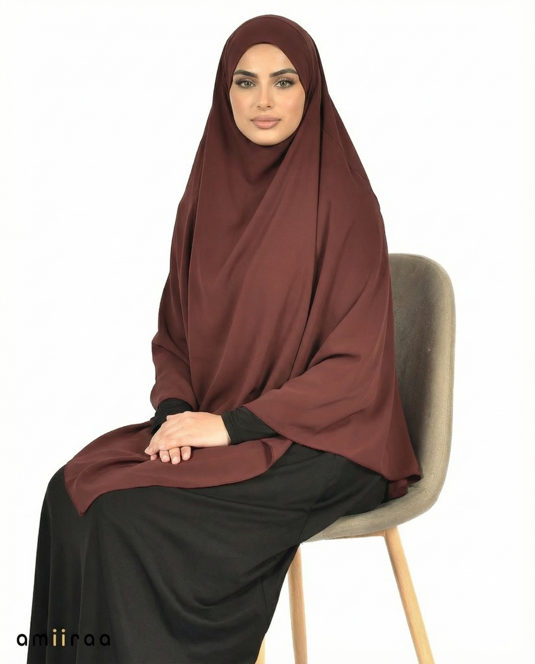 Red Earth Single Layer Flow Modest Khimar
