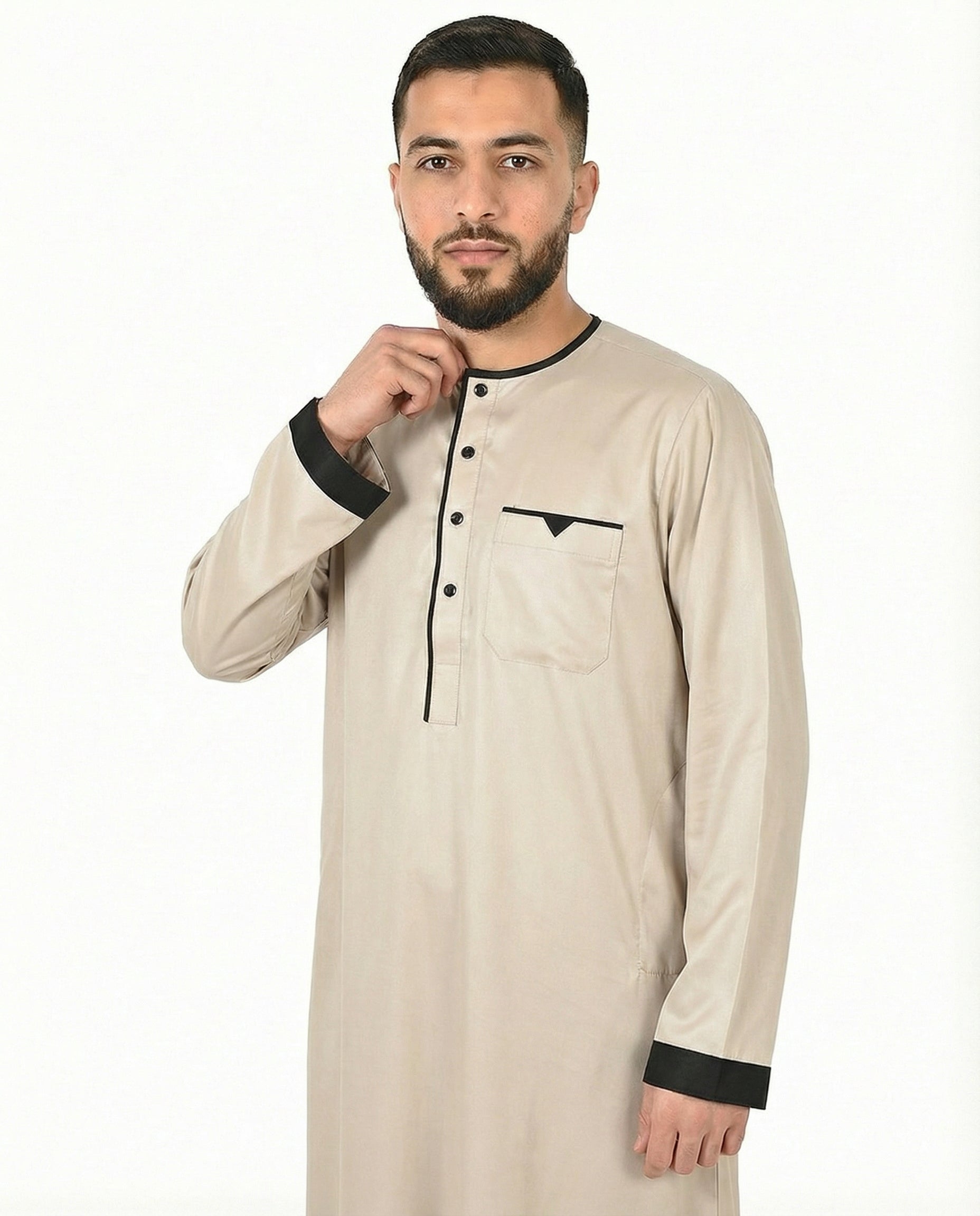 Folkstone Gray Luxury Accent Thobe