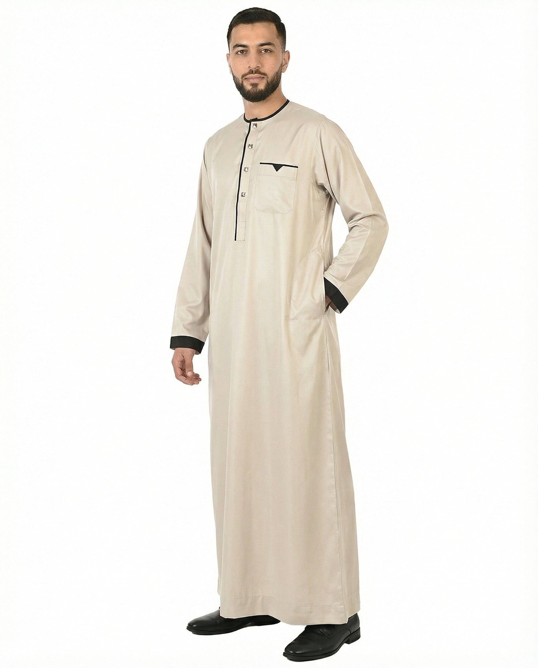 Folkstone Gray Luxury Accent Thobe