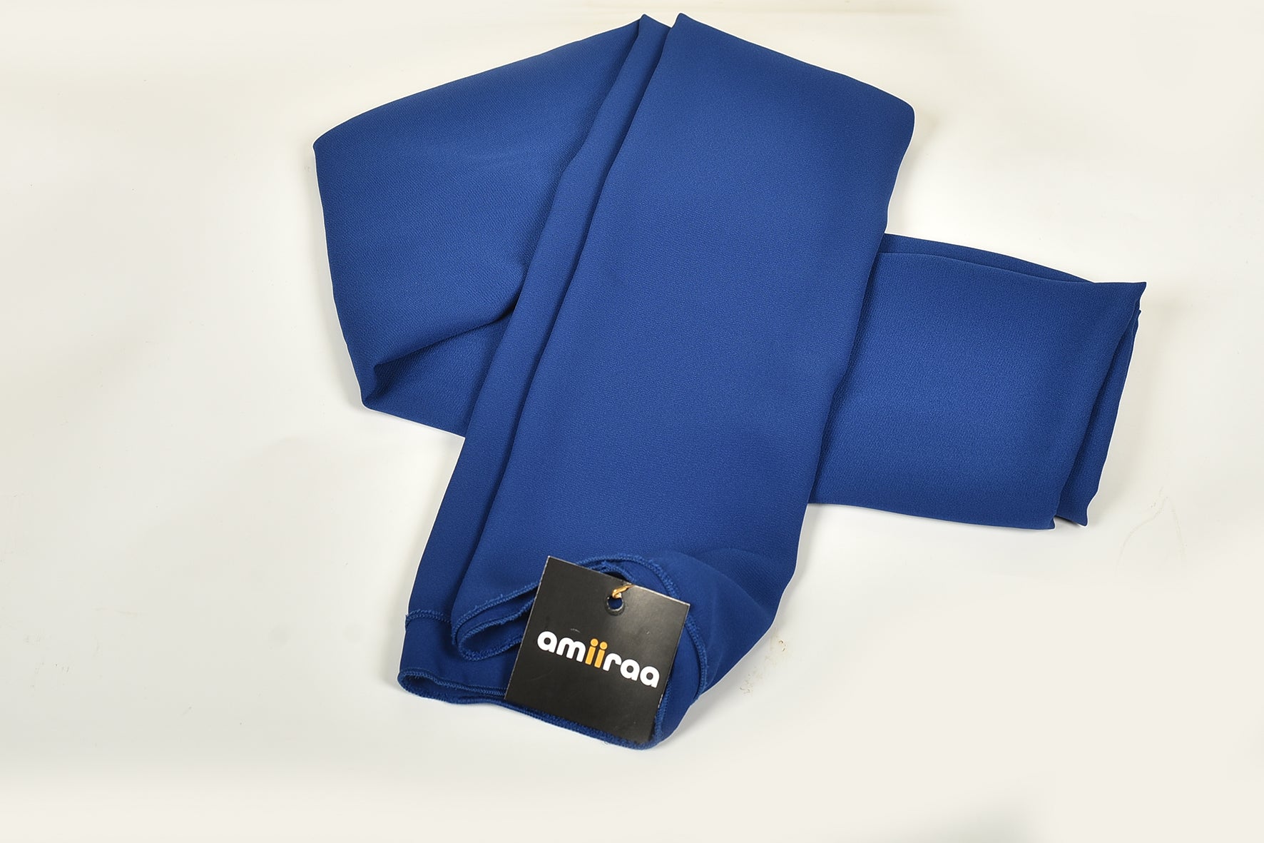 Mazarine Blue Lightweight Rectangular Chiffon Scarf for Women – Sheer Wrap