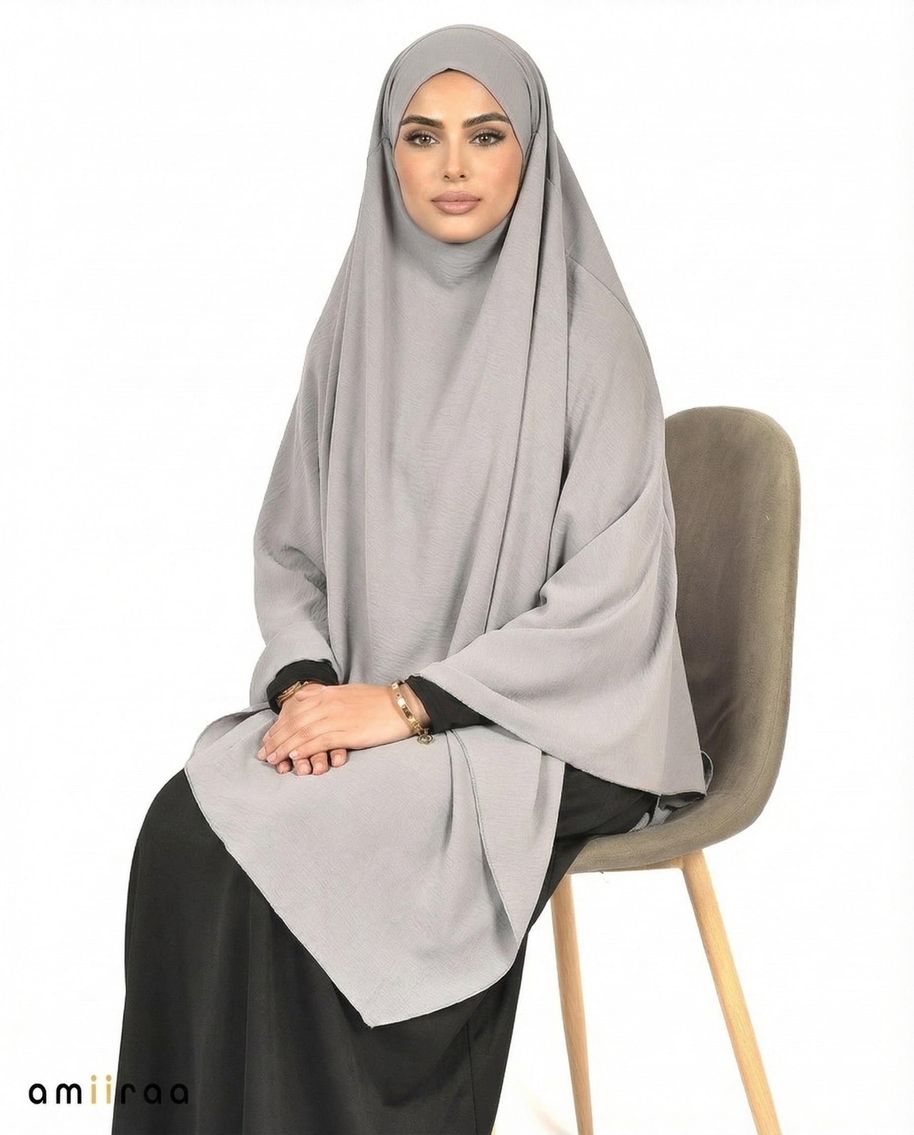 Poppy Seed Single Layer Flow Modest Khimar
