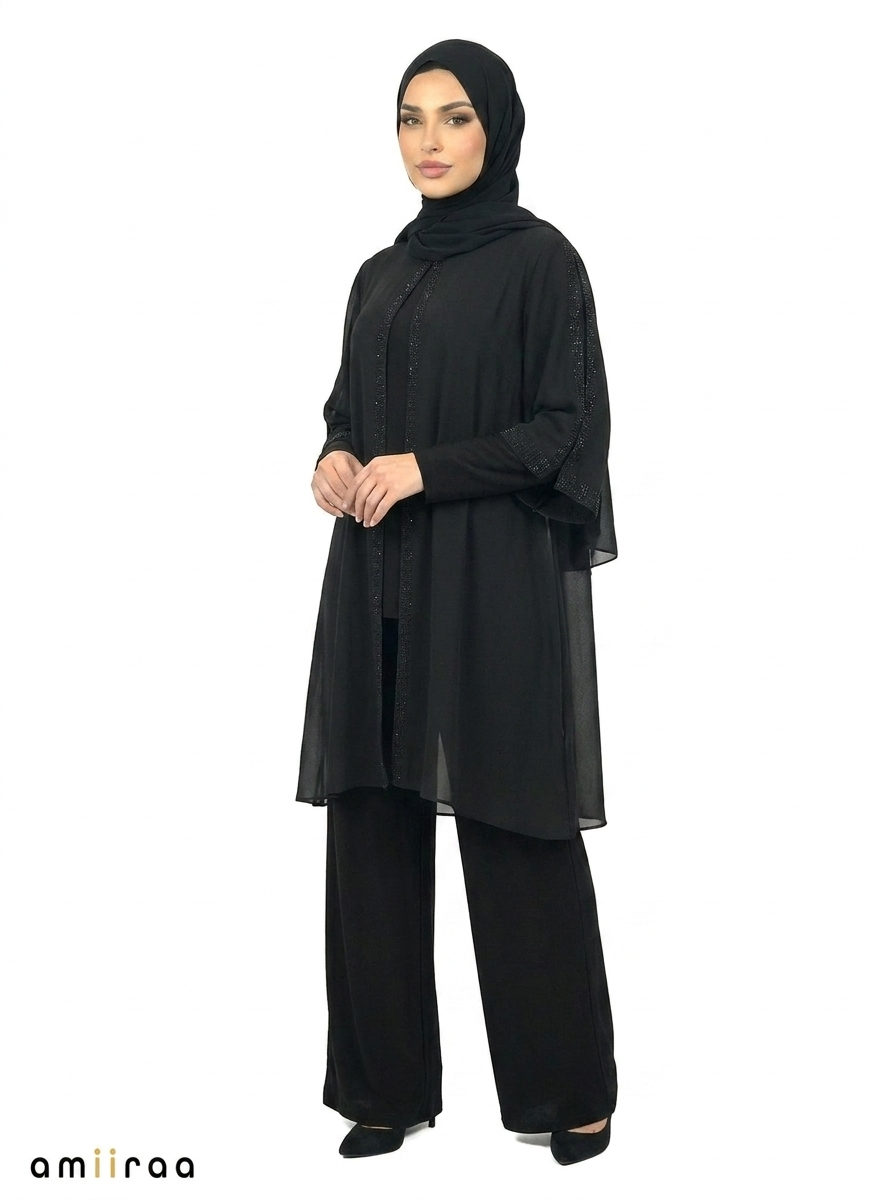 Tap Shoe Elegant Embellished Modest Co-Ord Set