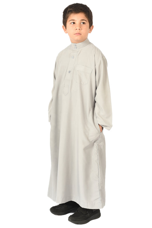 Al-Othman Kids Tassel Thobe - gray