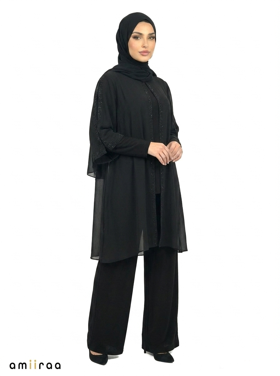 Tap Shoe Elegant Embellished Modest Co-Ord Set
