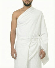 Brilliant White Classic Lightweight Men’s Ihram Two-Piece Set