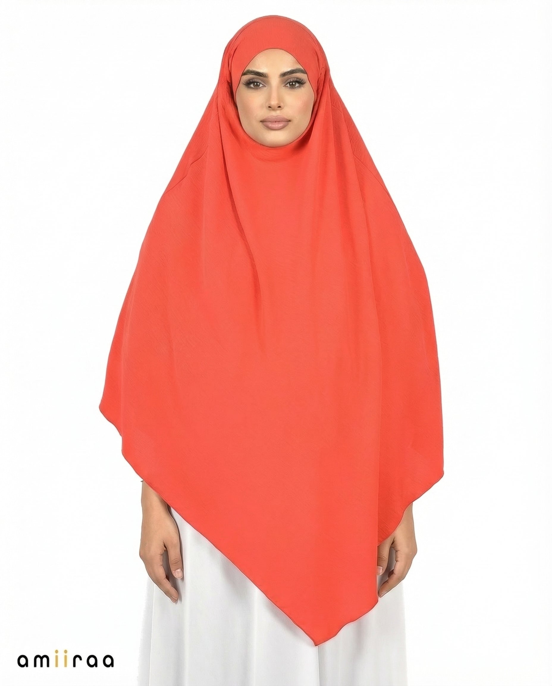 Scarlet Single Layer Airflow Modest Khimar