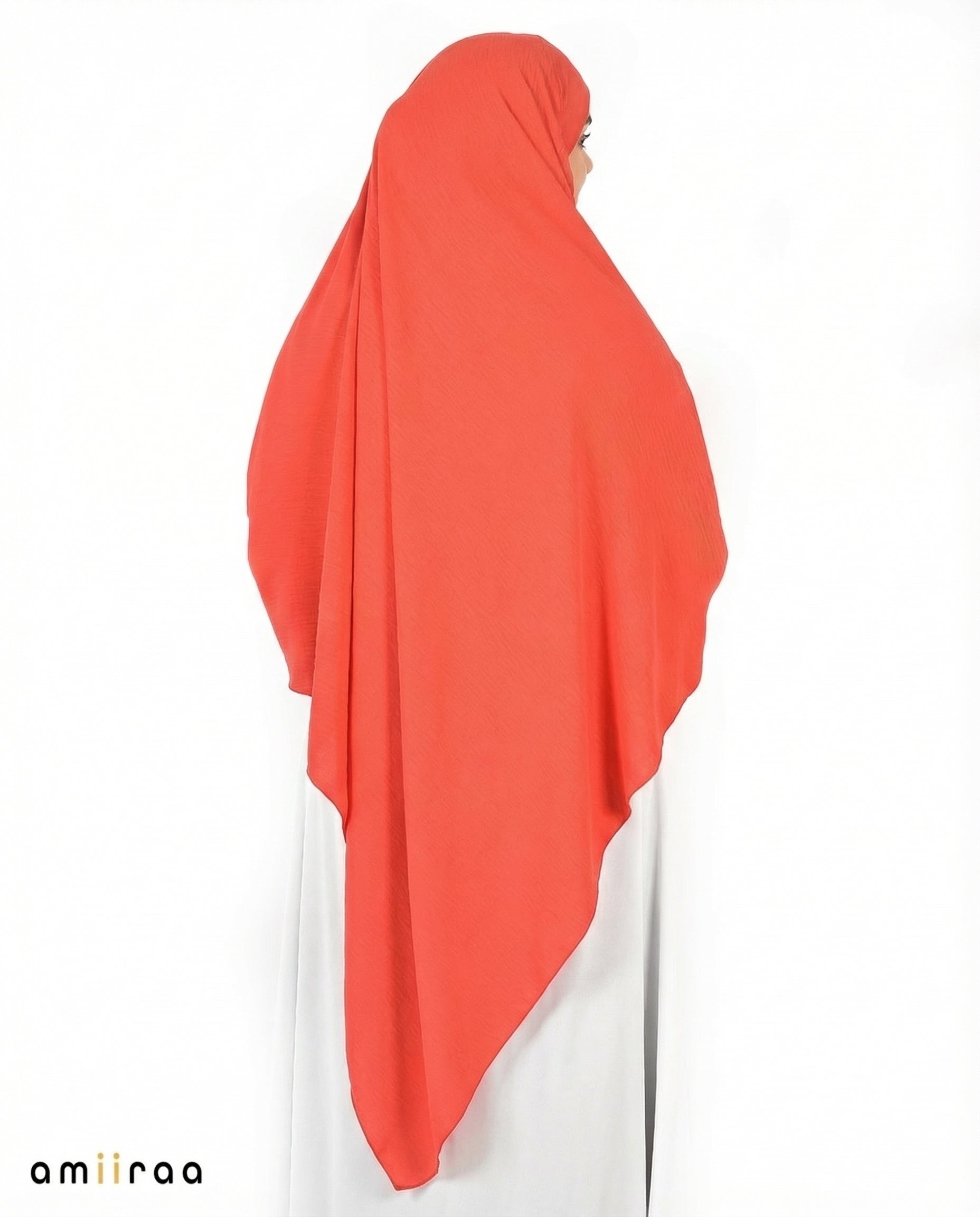 Scarlet Single Layer Airflow Modest Khimar