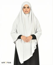 Pearl Blue Double Layer Flow Modest Khimar
