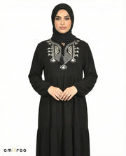 Tap Shoe Ornate Embroidery Tassel Maxi Dress