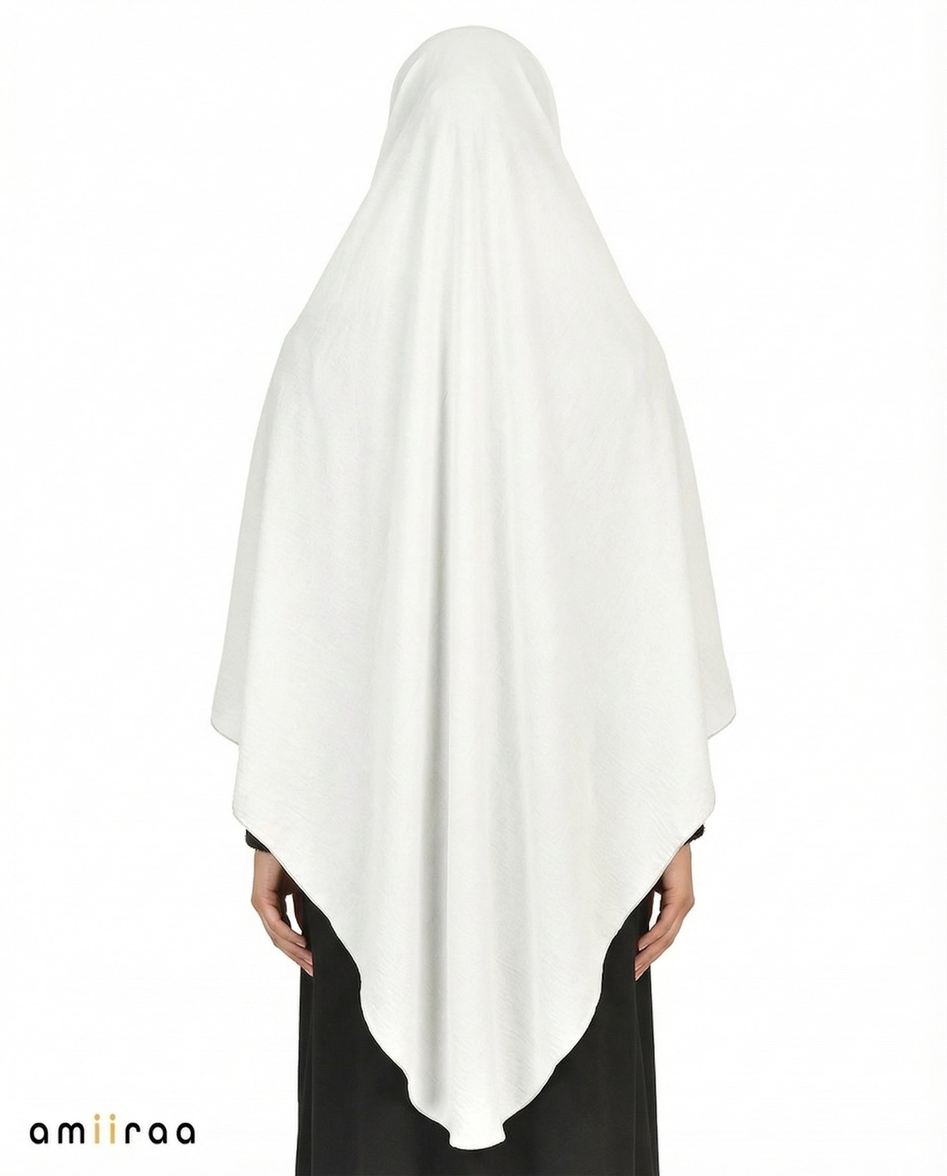 Pearl Blue Double Layer Flow Modest Khimar