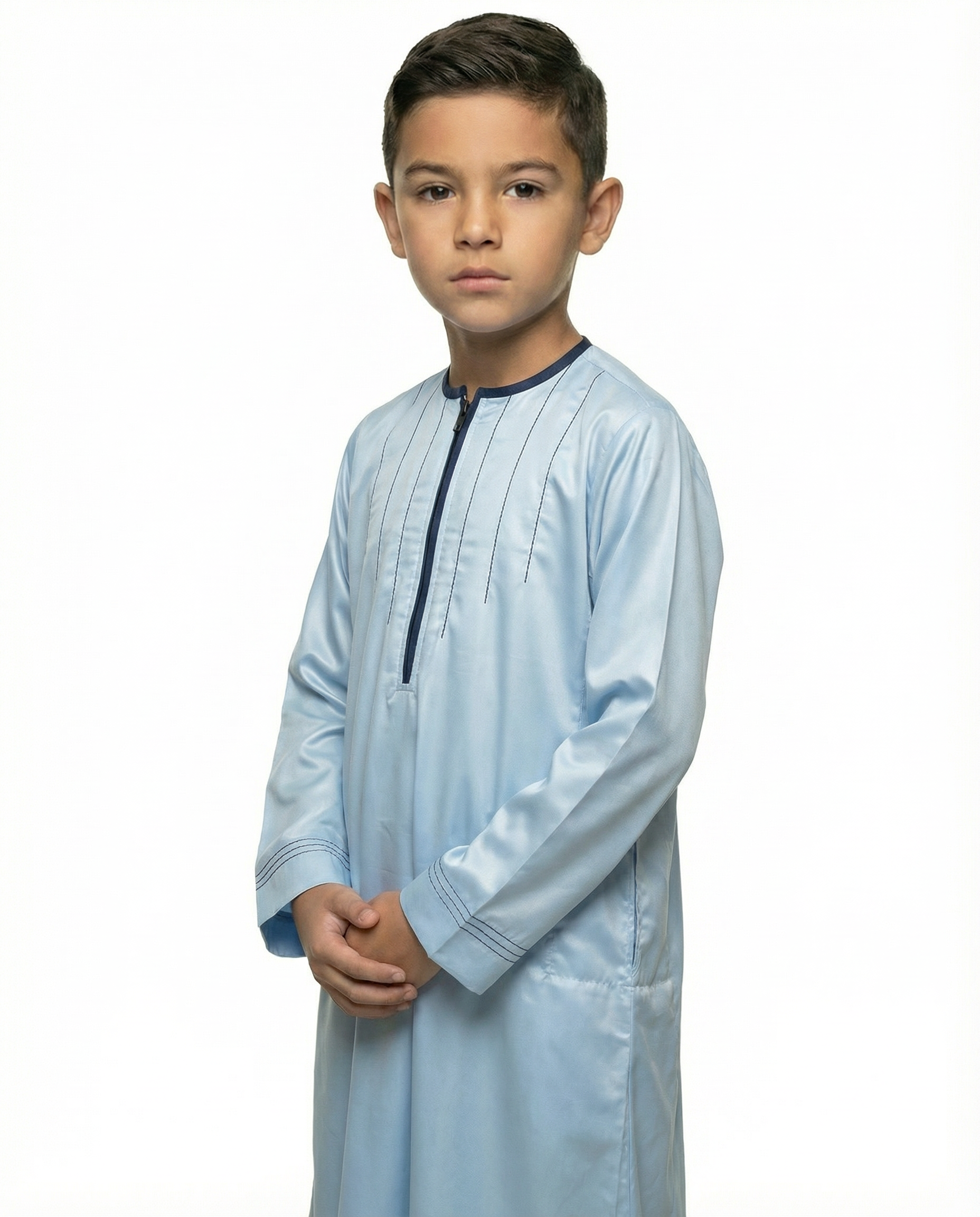Persion Jewel Luxury Zip Placket Thobe