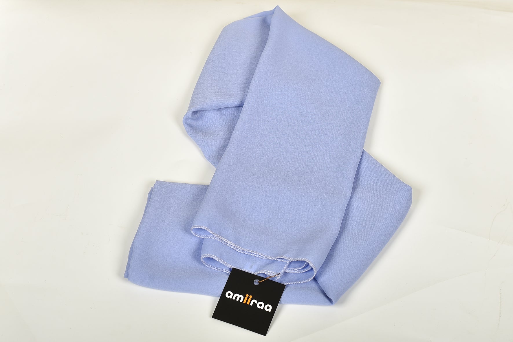 Pale Iris Lightweight Rectangular Chiffon Scarf for Women – Sheer Wrap