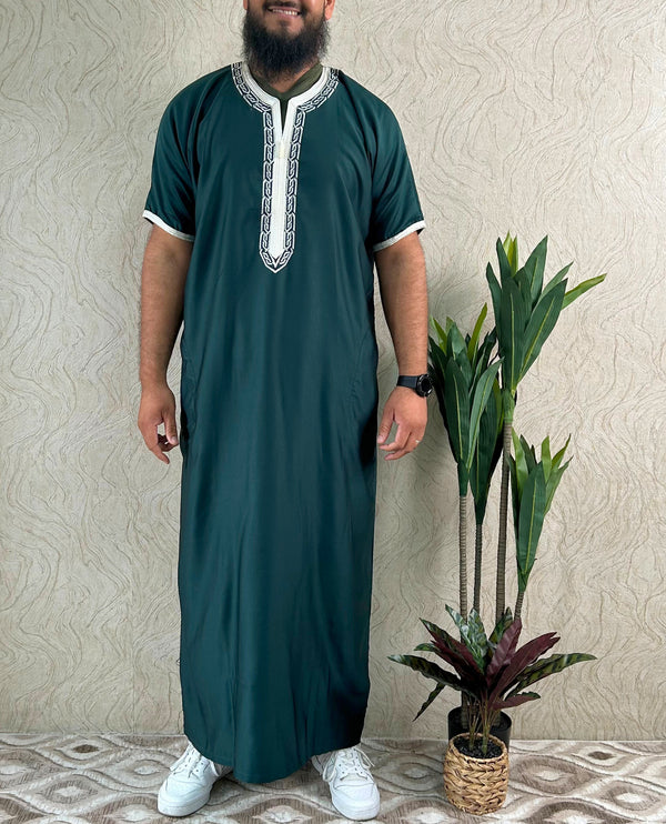 Maghribi Shorts Sleeve Thobe - Amiiraa