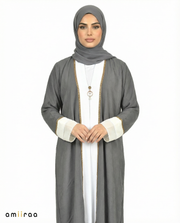Turbulence Modest Gold Trim Abaya