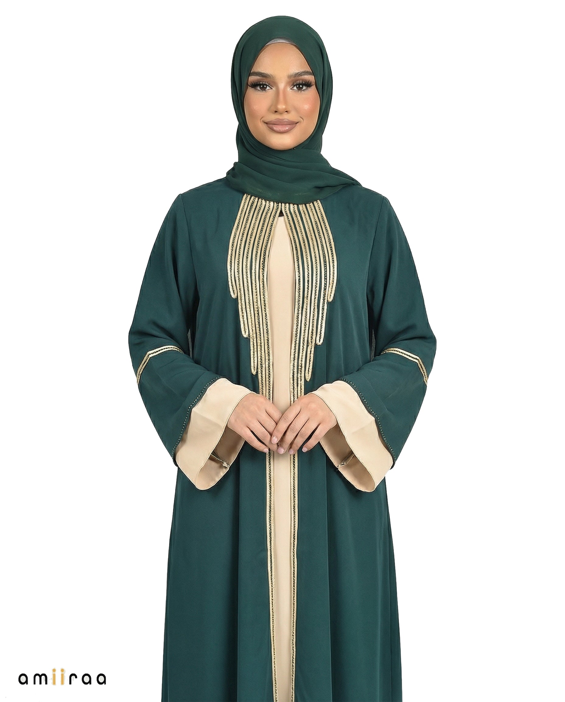 Katalia Style 3 Piece Modest Abaya Set – Titan