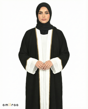 Tap Shoe Modest Gold Trim Abaya