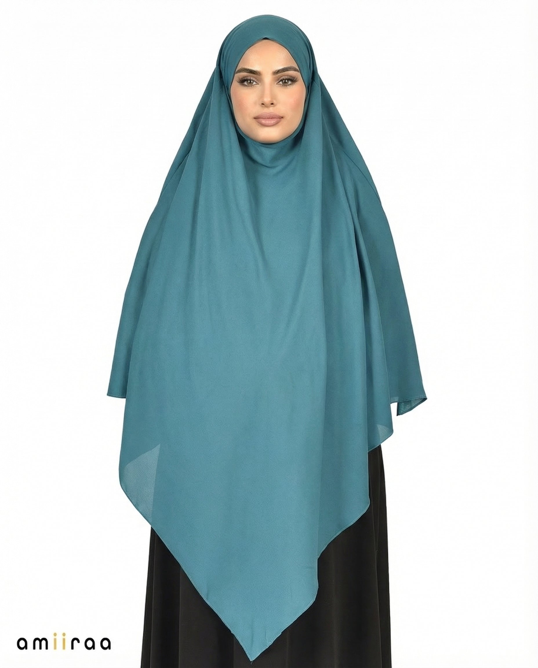 Lyons Blue Single Layer Flow Modest Khimar