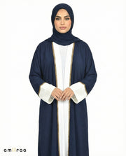 Naval Academy Modest Gold Trim Abaya