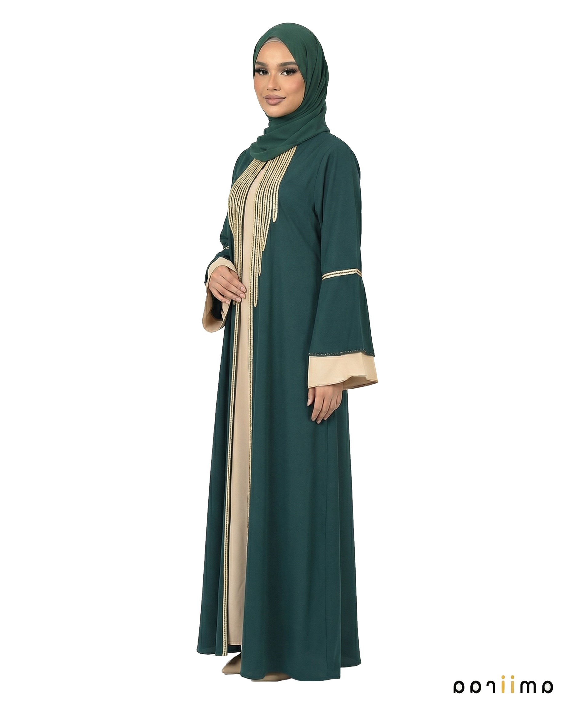 Katalia Style 3 Piece Modest Abaya Set – Titan