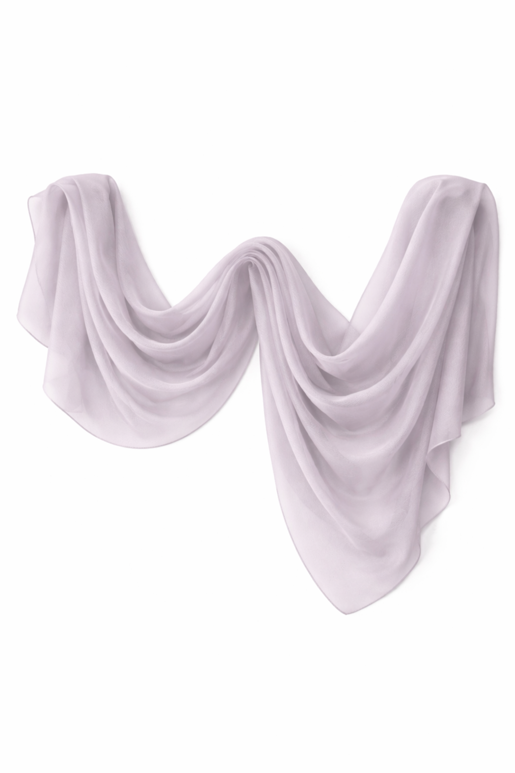 Belgain Block Lightweight Rectangular Chiffon Scarf for Women – Sheer Wrap