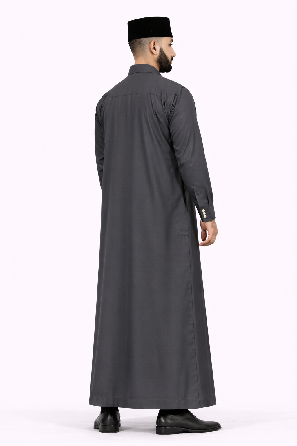 AL-Azka Premium City Sky Thobe with Signature Square Buttons