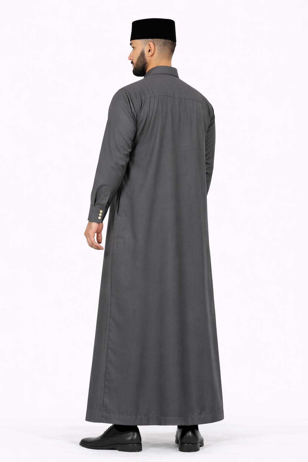 AL-Azka Premium City Sky Thobe with Signature Square Buttons
