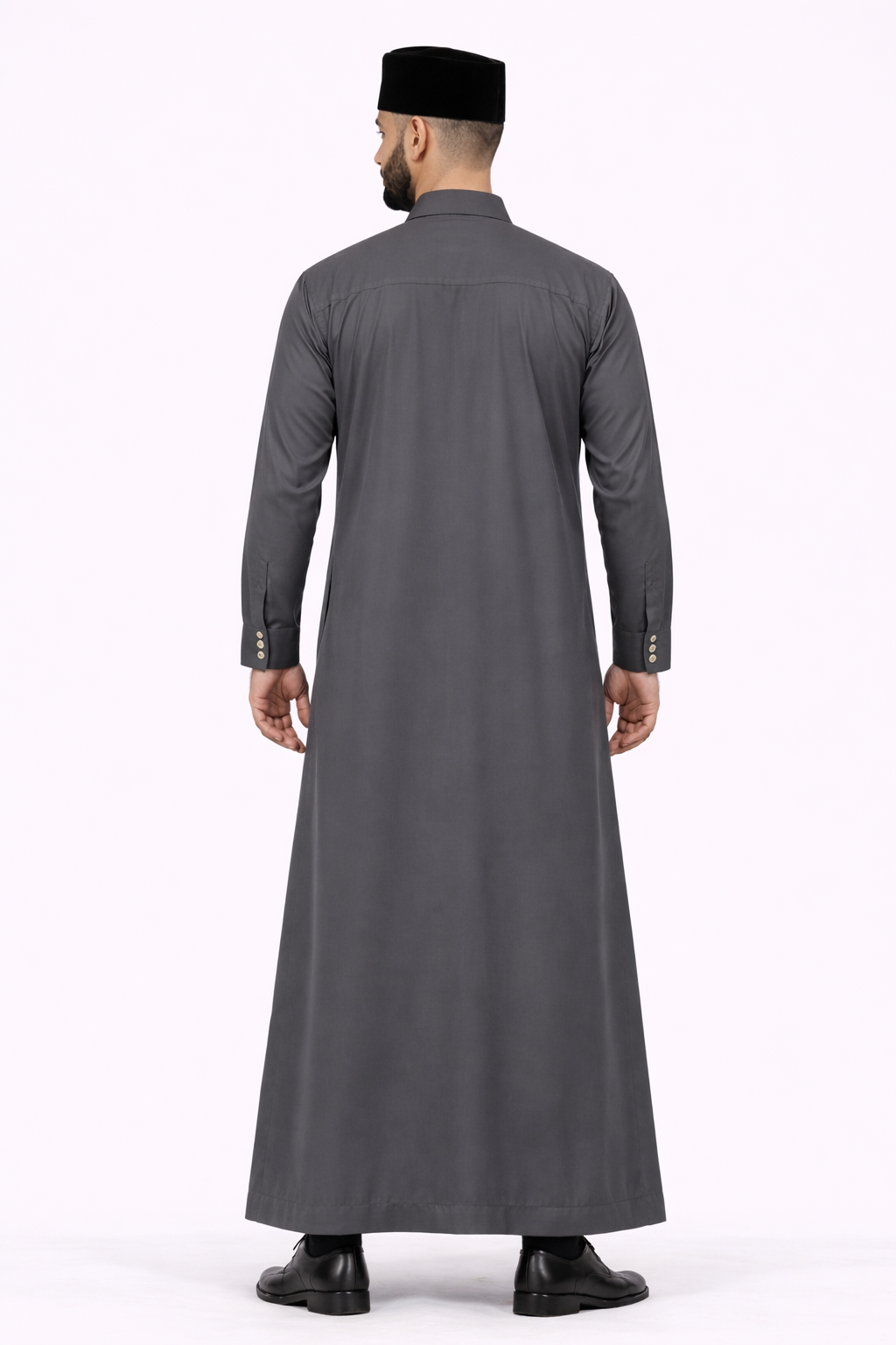 AL-Azka Premium City Sky Thobe with Signature Square Buttons