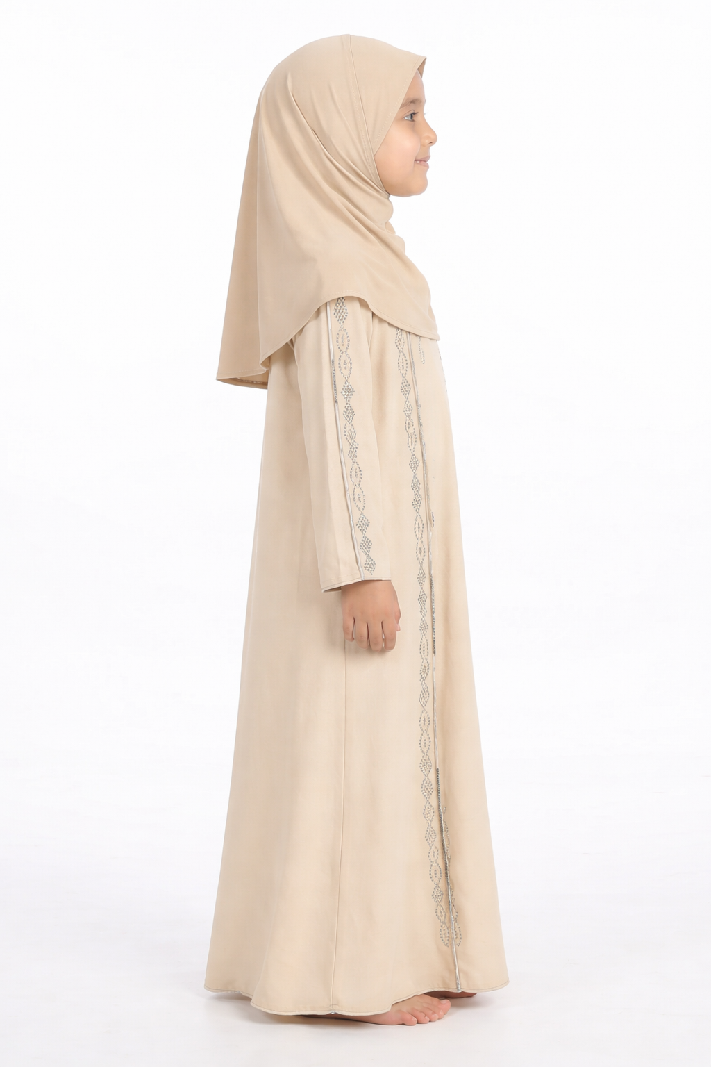 Rainy Day Girls Stone Embellished Modest Abaya