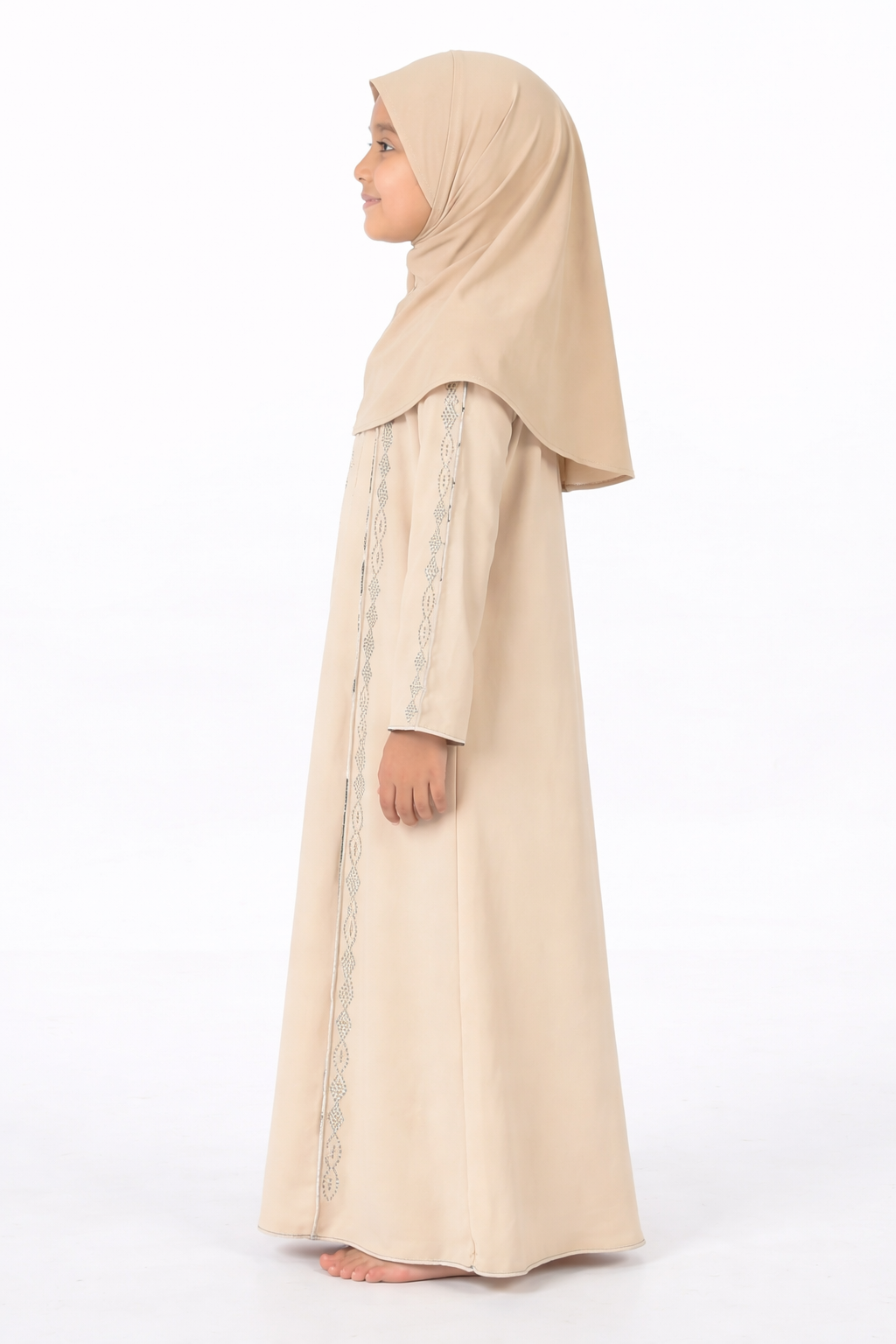 Rainy Day Girls Stone Embellished Modest Abaya