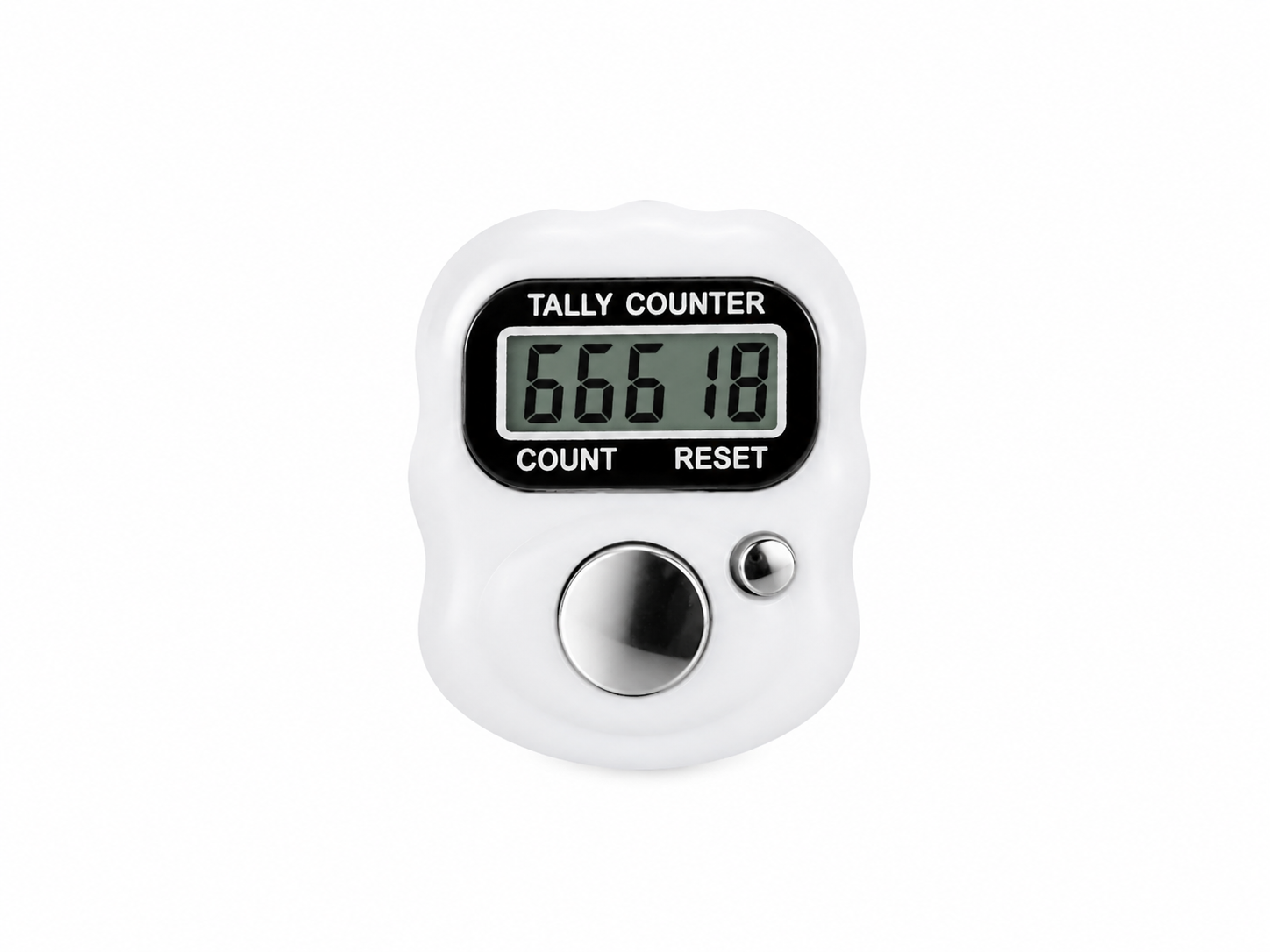 White Digital Tasbeeh Finger Counter Ring