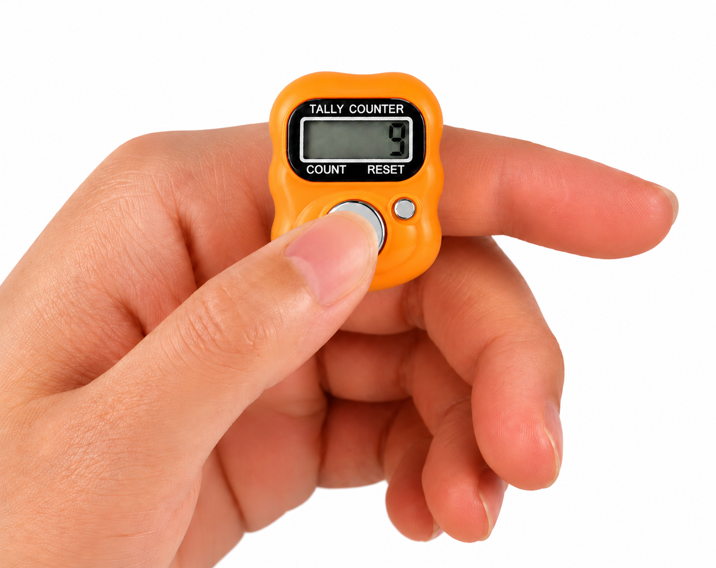 Orange Digital Tasbeeh Finger Counter Ring