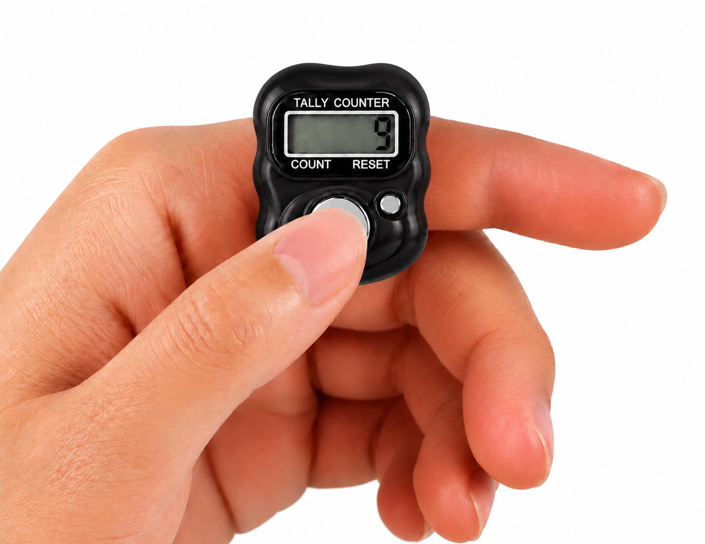 Black Digital Tasbeeh Finger Counter Ring