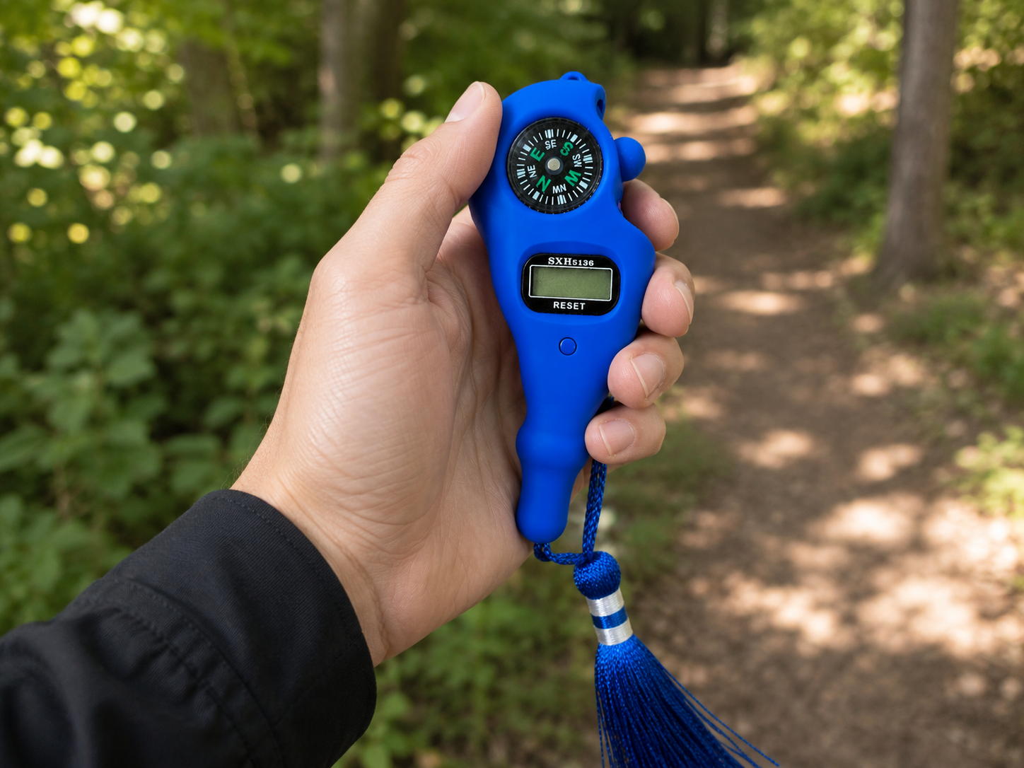 Blue Digital Qibla Tasbeeh Counter