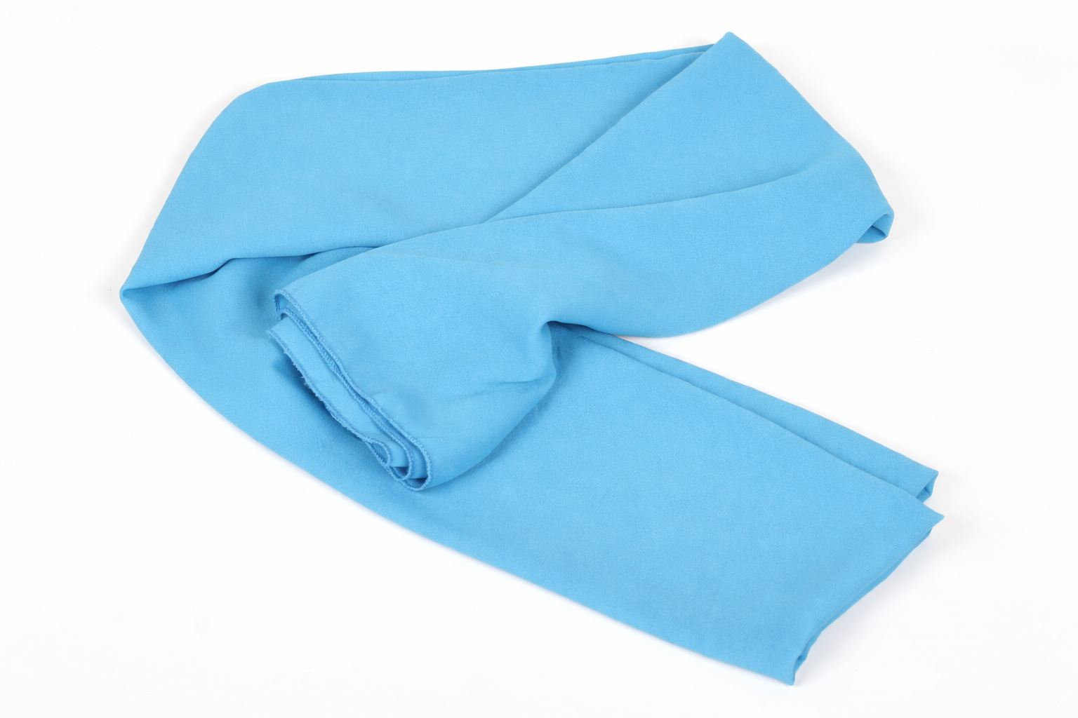 Dresden Blue Lightweight Rectangular Chiffon Scarf for Women – Sheer Wrap