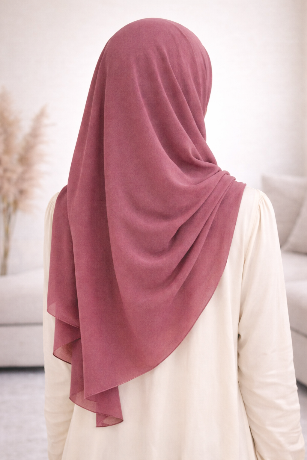 Toadstool Lightweight Rectangular Chiffon Scarf for Women – Sheer Wrap