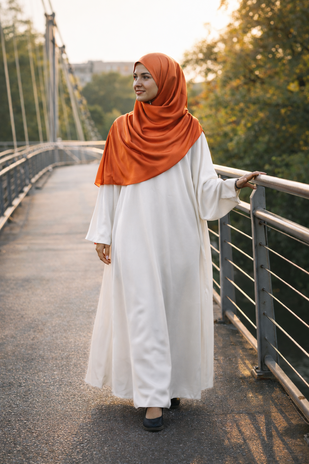 Chili Soft Rectangular Satin scarf for Women