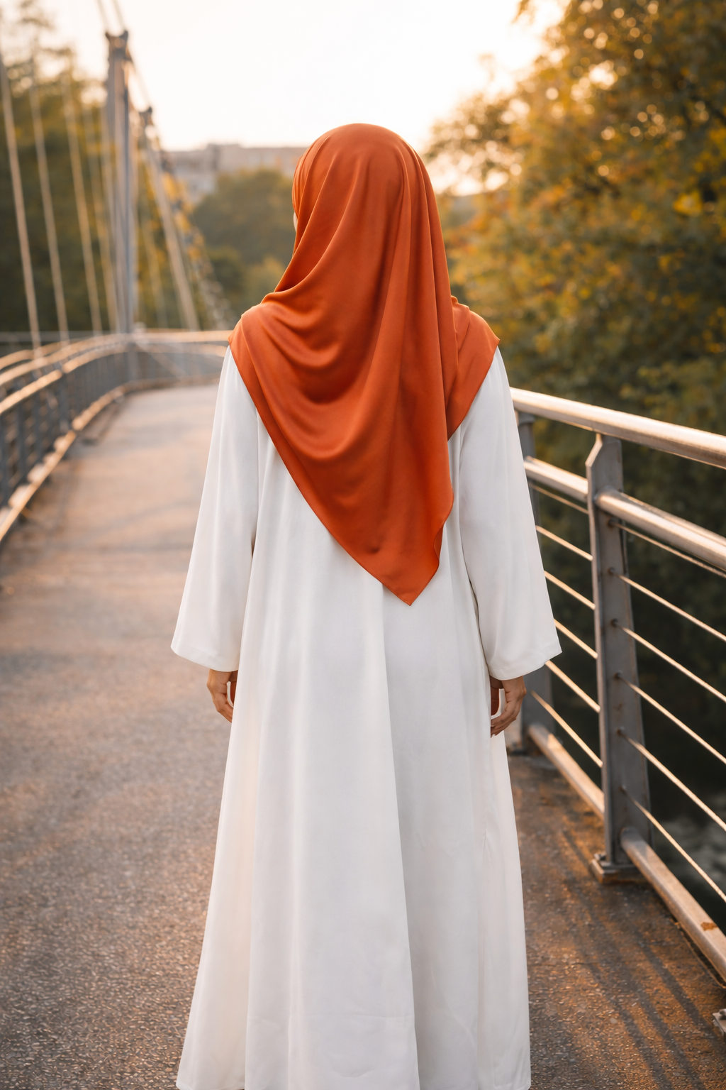 Chili Soft Rectangular Satin scarf for Women