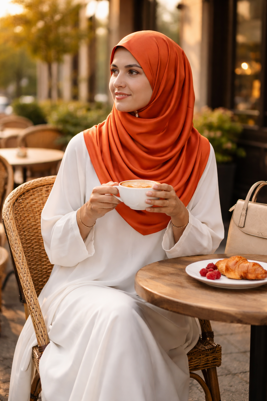 Chili Soft Rectangular Satin scarf for Women